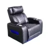Luxus elektromos relax fotel, lábtartóval, pohártartóval, világítással AirLeather fekete thumbnail
