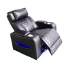 Luxus elektromos relax fotel, lábtartóval, pohártartóval, világítással AirLeather fekete thumbnail