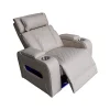 Luxus elektromos relax fotel, lábtartóval, pohártartóval, világítással AirLeather bézs thumbnail