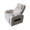 Luxus elektromos relax fotel, lábtartóval, pohártartóval, világítással AirLeather bézs thumbnail