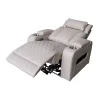 Luxus elektromos relax fotel, lábtartóval, pohártartóval, világítással AirLeather bézs thumbnail