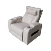 Luxus elektromos relax fotel, lábtartóval, pohártartóval, világítással AirLeather bézs thumbnail