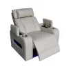 Luxus elektromos relax fotel, lábtartóval, pohártartóval, világítással AirLeather bézs thumbnail