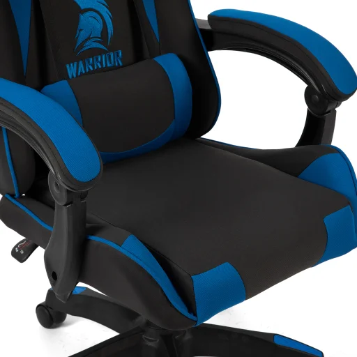 Szövet Gamer szék Warrior Basic 1-F kék-fekete - 4