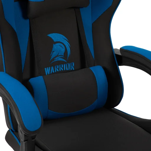 Szövet Gamer szék Warrior Basic 1-F kék-fekete - 5