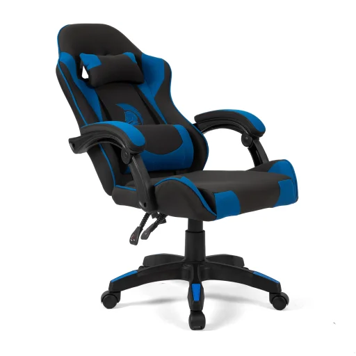 Szövet Gamer szék Warrior Basic 1-F kék-fekete - 6