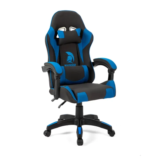 Szövet Gamer szék Warrior Basic 1-F kék-fekete - 1