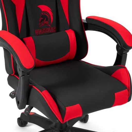 Szövet Gamer szék Warrior Basic 1-F piros-fekete - 6