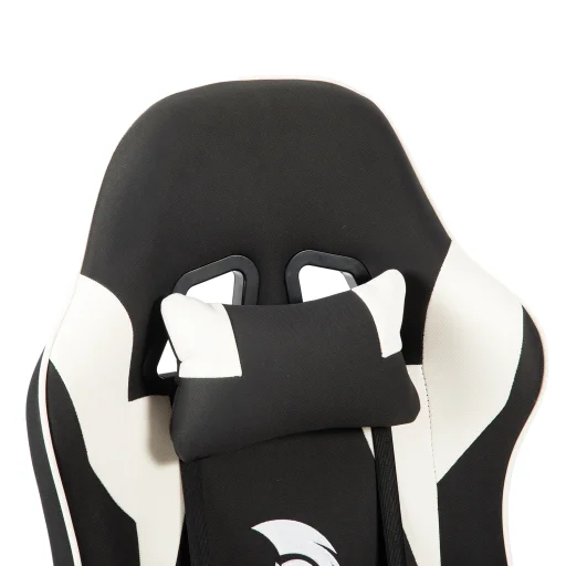 Szövet Gamer szék Warrior Basic 1-F fehér-fekete - 4