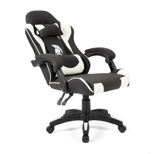Szövet Gamer szék Warrior Basic 1-F fehér-fekete - 7