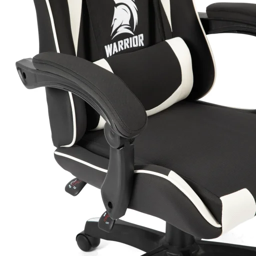 Szövet Gamer szék Warrior Basic 1-F fehér-fekete - 8