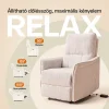 Elektromos, dönthető relax fekvőfotel, zsenília szövet (bézs)  thumbnail