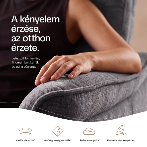 Elektromos, dönthető relax fekvőfotel, zsenília szövet (szürke)  - 7