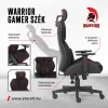Warrior gamer szövet szék fekete-piros (MC196-3-1) thumbnail
