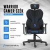 Warrior gamer szövet szék fekete-kék (MC196-3-1) thumbnail