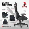 Warrior gamer szövet szék fekete-kék (MC196-3-1) thumbnail