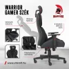 Warrior gamer szövet szék fekete-fehér (MC196-3-1) thumbnail