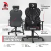 Warrior gamer szövet szék fekete-fehér (MC196-3-1) thumbnail
