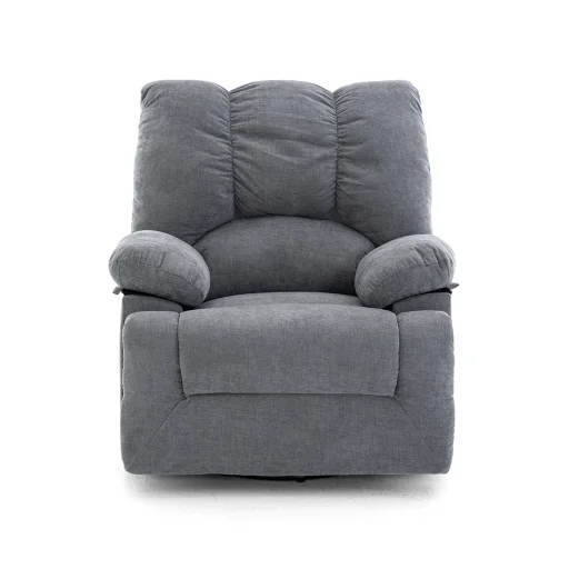 Elektromos relax fekvőfotel szürke zsenília szövet (JN-D8118A30)  - 4