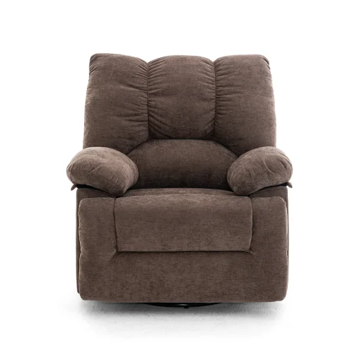 Elektromos relax fekvőfotel barna zsenília szövet (JN-D8118A30)  - 3