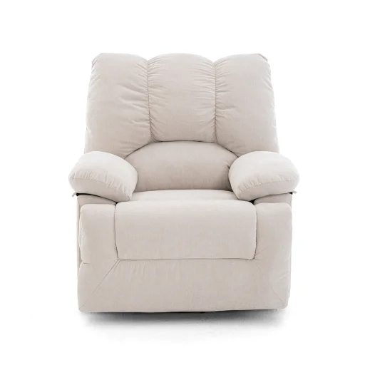 Elektromos relax fekvőfotel bézs zsenília szövet (JN-D8118A30)  - 2
