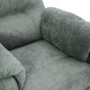 Elektromos, dönthető relax fekvőfotel, szürke szövet thumbnail