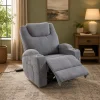 Elektromos relax fekvőfotel, szürke zsenília szövet (JN-D8116C51 GREY) thumbnail