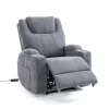 Elektromos relax fekvőfotel, szürke zsenília szövet (JN-D8116C51 GREY) thumbnail