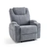 Elektromos relax fekvőfotel, szürke zsenília szövet (JN-D8116C51 GREY) thumbnail