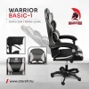 Warrior gamer szék, forgószék fekete-szürke (GAMER-BASIC-1-BLACK-GREY) thumbnail