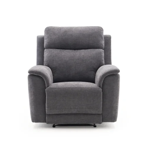 Elektromos relax fekvőfotel, szürke zsenilia szövet (JN-D8013A51) - 2