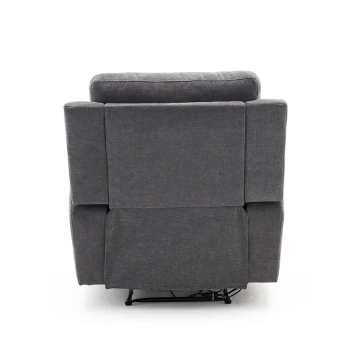 Elektromos relax fekvőfotel, szürke zsenilia szövet (JN-D8013A51) - 6