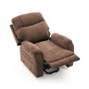 Felállást segítő relax elektromos fekvőfotel, barna zsenilia szövet (JN-L8016A51) thumbnail