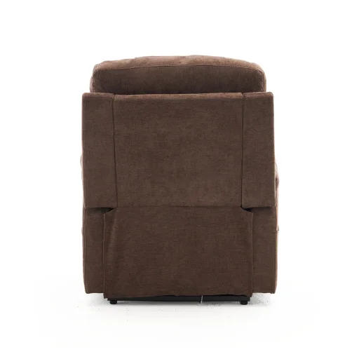 Felállást segítő relax elektromos fekvőfotel, barna zsenilia szövet (JN-L8016A51) - 7