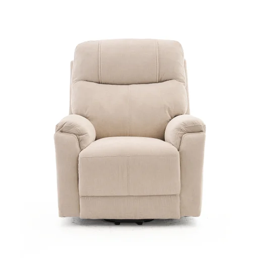 Felállást segítő relax elektromos fekvőfotel, bézs zsenilia szövet (JN-L8016A51) - 3