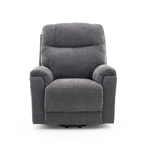 Felállást segítő relax elektromos fekvőfotel, szürke zsenilia szövet (JN-L8016A51) - 4