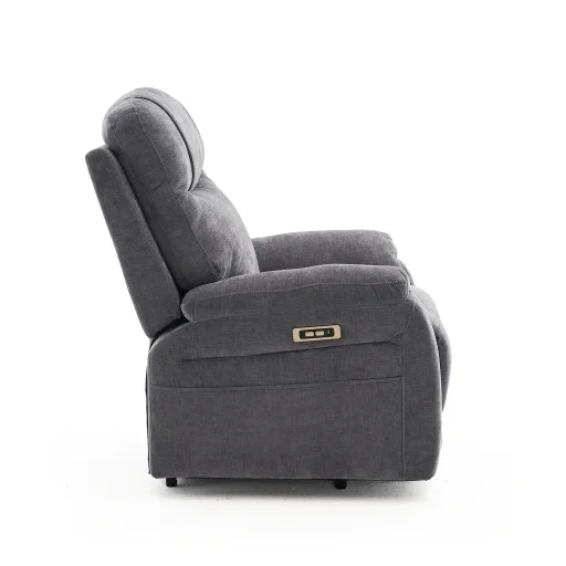Felállást segítő relax elektromos fekvőfotel, szürke zsenilia szövet (JN-L8016A51) - 7