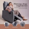 Fekvőfotel, relax fotelágy dönthető háttámlával, lábtartóval szürke zsenília szövet (JN-R8120A51) GREY thumbnail