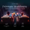 Luxus elektromos relax fotel, pohártartóval, világítással bársony homokszürke szövet (L26017-3906) thumbnail