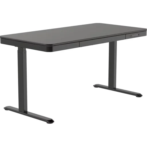 Elektromosan, elektronikusan állítható magasságú íróasztal fekete lappal (ET119WC-BLACK-WOODBLACK)  - 3