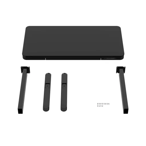 Elektromosan, elektronikusan állítható magasságú íróasztal fekete lappal (ET119WC-BLACK-WOODBLACK)  - 7